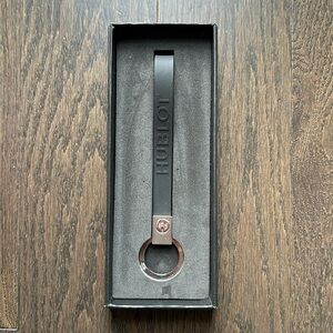 Hublot black rubber key chain brand new in box